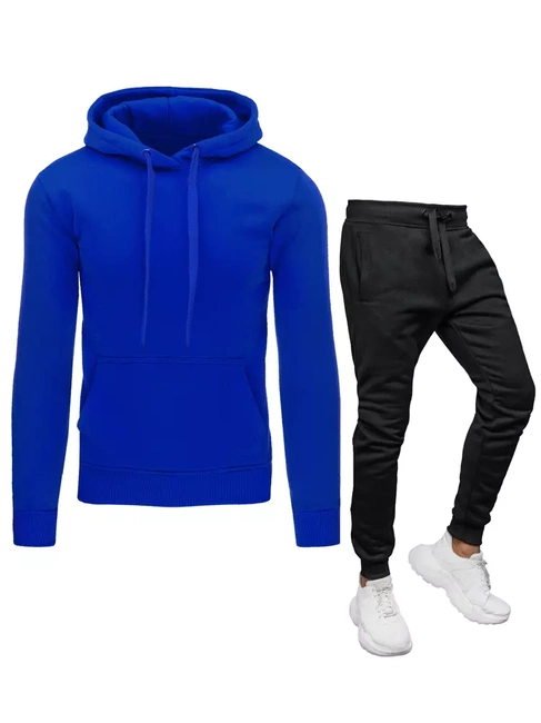 Herren Trainingsanzug-Set Farbe Blau-Schwarz DSTREET AX0629z