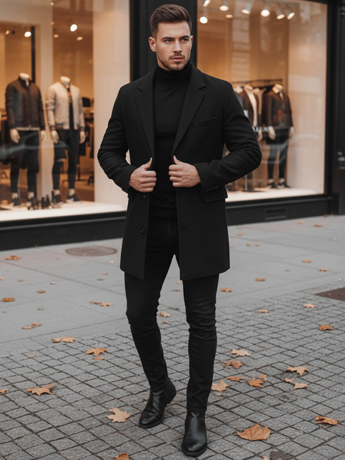 Herren Mantel Schwarz Dstreet CX0380