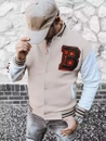 Herren Sweatshirt mit Reißverschluss Farbe Ecru DSTREET BX5440