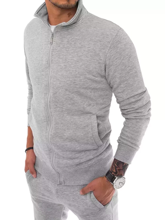 Herren Sweatshirt Zip Grau Dstreet BX5036