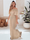 LOVEFLORA Maxikleid mit orangefarbenen Blumen Dstreet EY2635