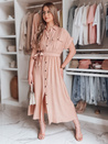 SUNNI LOVE Maxikleid aus Leinen rosa Dstreet EY2609