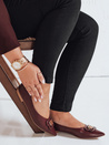 Damen kastanienbraune Ballerinas Dstreet ZY1060