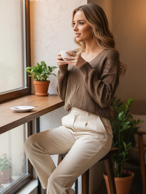 Damen Pullover LACEONIA beige Dstreet MY2404