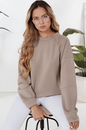 UZORI Damen Sweatshirt beige Dstreet BY1285