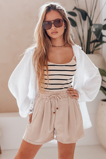 Damen SUMMER TRIP Stoffshorts khaki Dstreet SY0435