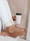 Damen Plateau-Schneestiefel beige Dstreet ZY1047