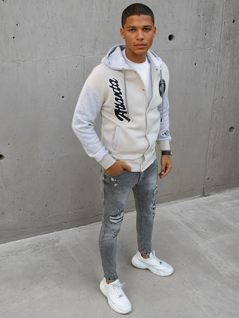 Herren Sweatshirt mit Reißverschluss, camel Dstreet BX5452