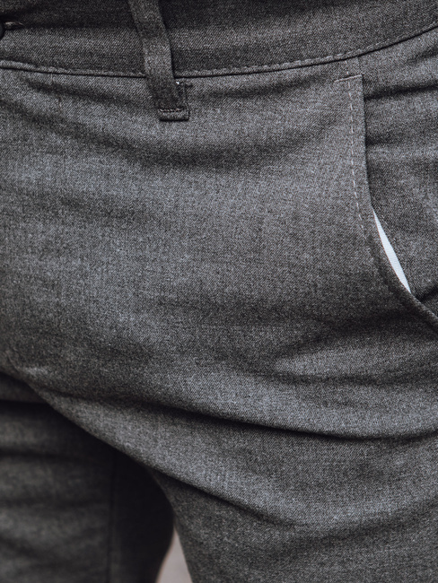 Dunkelgraue Chinohose für Herren Dstreet UX4388