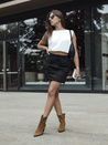 Damenminirock QUILLA schwarz Dstreet CY0462