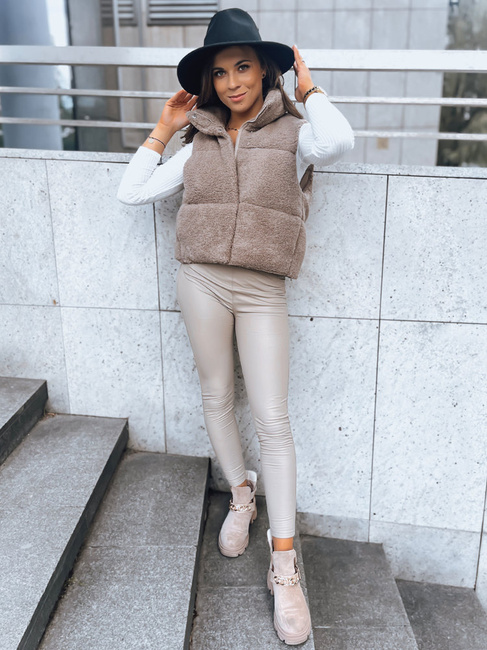 Damen Steppweste BEEWARM  Farbe Camel DSTREET TY3800