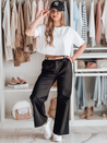 Damenhose mit weitem Bein MOBISKA schwarz Dstreet UY2621