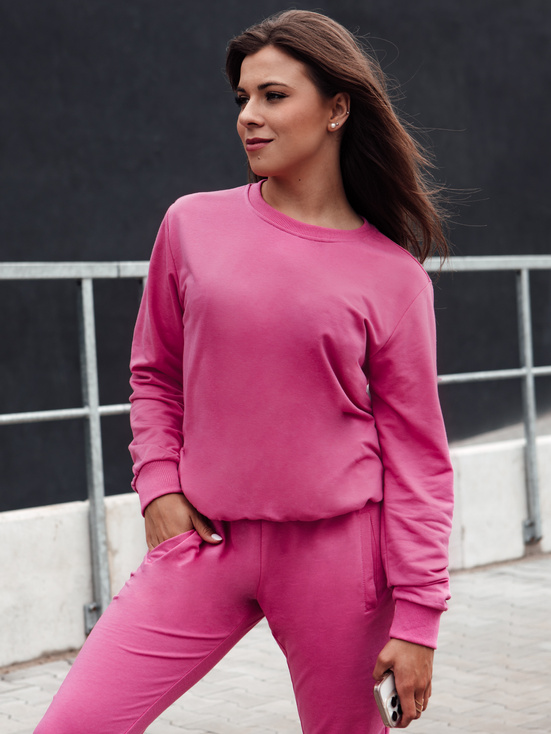 Damen GLAMFLAIR Sweatshirt rosa Dstreet BY1317