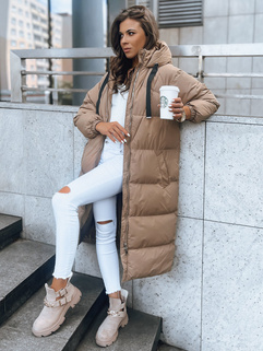 Damen Winterjacke COZYSEASON dunkelbeige Dstreet TY3759_1