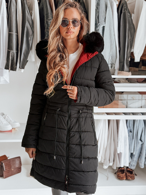 Damen Winterparka TRENDNEL Wendekapuze rot Dstreet TY4588