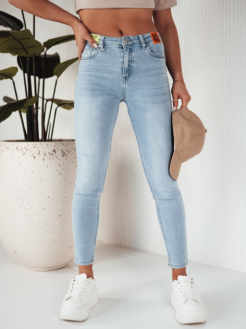 Damen Jeans mit hoher Taille NIRE Farbe Hellblau DSTREET UY1862