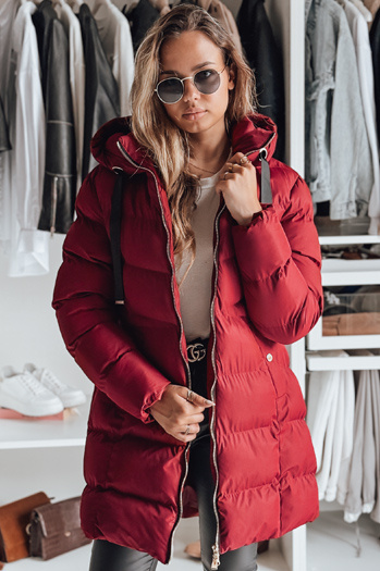 Damen Winterjacke mit Kapuze GABRIELLE kastanienbraun Dstreet TY4920
