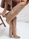 Damenstiefel mit breitem Schaft beige Dstreet ZY1125