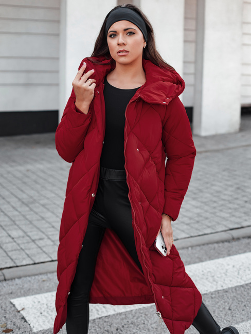 Damen Stepp-Winterjacke mit Kapuze FEMACOAT burgundy Dstreet TY5479