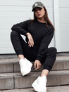 Klassisches Damen-Sweatshirt von CASUALVIBE schwarz Dstreet BY1298