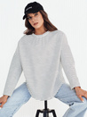 Damen Sweatshirt in Übergröße PEILLE weiß Dstreet RY2364