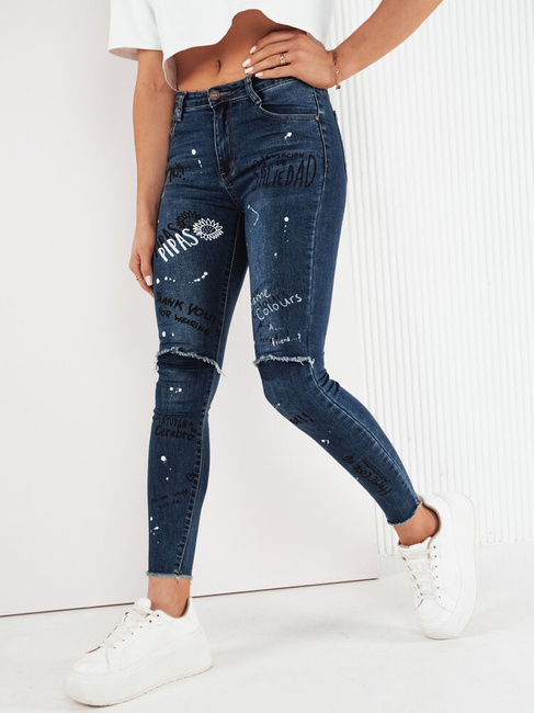 Damen Jeans mit hoher Taille ROGUE Farbe Blau DSTREET UY1960