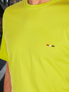 Herren-T-Shirt mit Stickerei gelb Dstreet RX5637