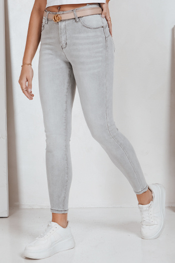 Damen Push Up Jeans hellgrau Dstreet UY2829