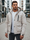 Herren Winterjacke mit Kapuze hellbeige Dstreet TX5109
