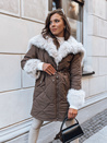 Damen Winterjacke LUXURY Farbe Kastanienbraun DSTREET TY3932
