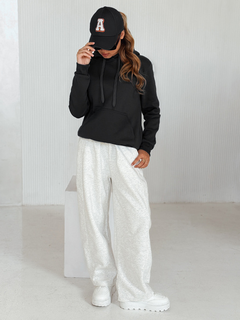 Damen Kapuzenpullover BASIC Schwarz BY0158