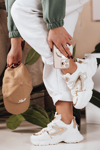 Damen SPARKGLAM weiß Dstreet Turnschuhe ZY0635