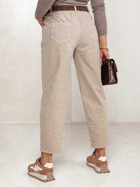 Damen Cordhose Einheitsgröße SOFTYLA mit Streifen beige Dstreet UY2281