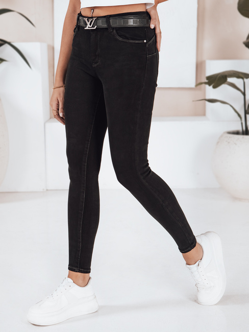 Damen BLACKIN Skinny Jeans schwarz Dstreet UY2221
