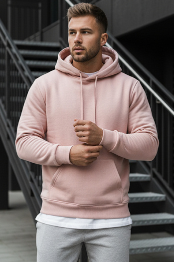 Herren Kapuzenpullover rosa Dstreet BX4845