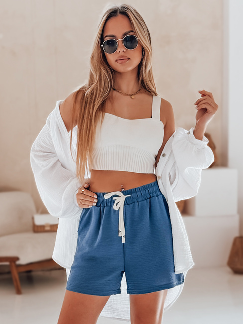 Damen-Shorts HOT VIBE blau Dstreet SY0440
