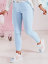 Damen Skinny Hose mit Gürtel VIVASKIN blau Dstreet UY2428