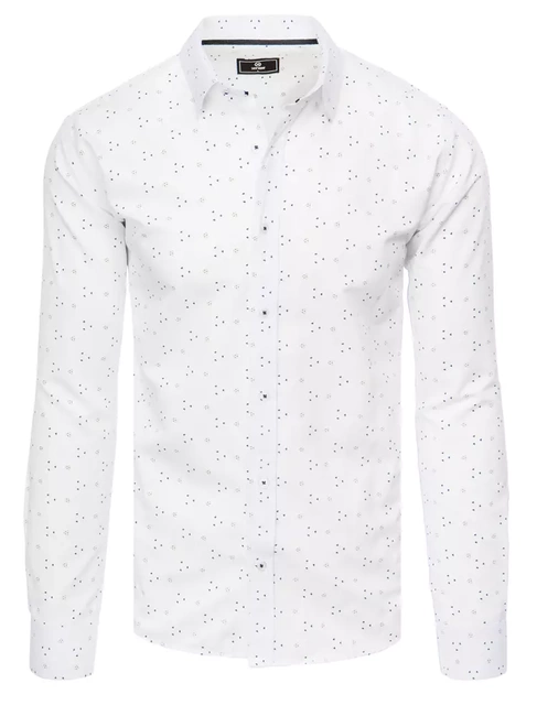 Herren Gemustertes Hemd Farbe Weiß DSTREET DX2446