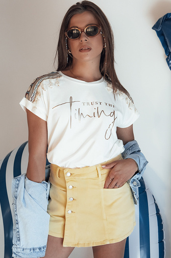 Damen Kurzhose SUMERLUXE Farbe Gelb DSTREET SY0337