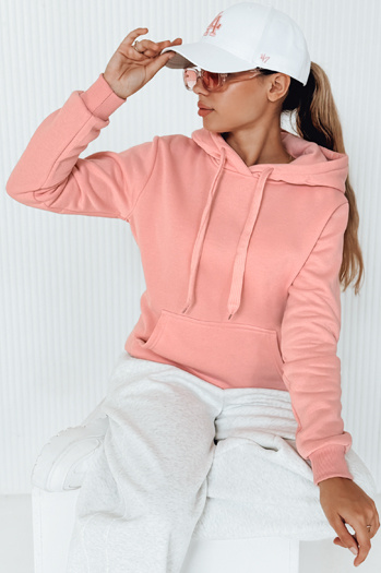Damen Kapuzenpullover BASIC Rosa BY0284