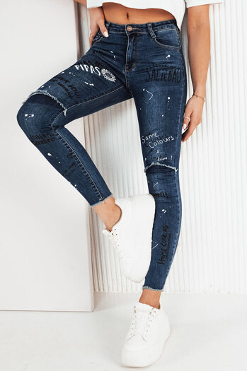 Damen Jeans mit hoher Taille ROGUE Farbe Blau DSTREET UY1960