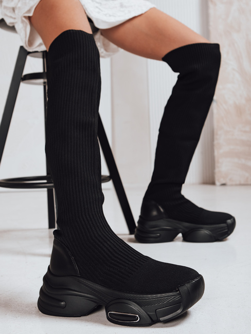 Damen Sockenstiefel schwarz Dstreet ZY1321