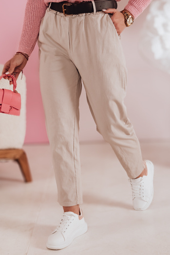 Damen Freizeithose mit Gürtel SOFELIA mocha Dstreet UY2505