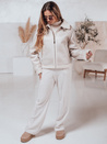 Damen Wildleder Schafsfell Mantel KASAMIRA weiß Dstreet TY4739