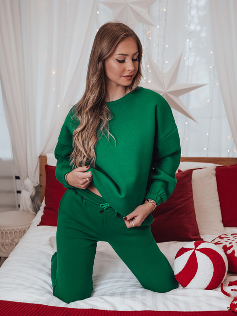 Damen Trainingsanzug Set ARIELLA PREMIUM grün Dstreet AY1115