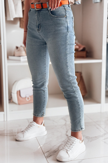 Damen Denim Slim Fit Hose CURVITA blau Dstreet UY2471