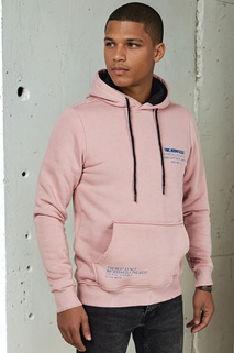 Herren Sweatshirt mit Aufdruck Farbe Rosa DSTREET BX5692