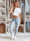 Damen Denim Mom Fit Hose MOMWAY blau Dstreet UY2489