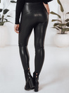 Damen Öko-Leder-Leggings schwarz Dstreet UY2736