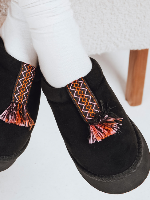 Damen isolierte Flip-Flops schwarz Dstreet ZY1259